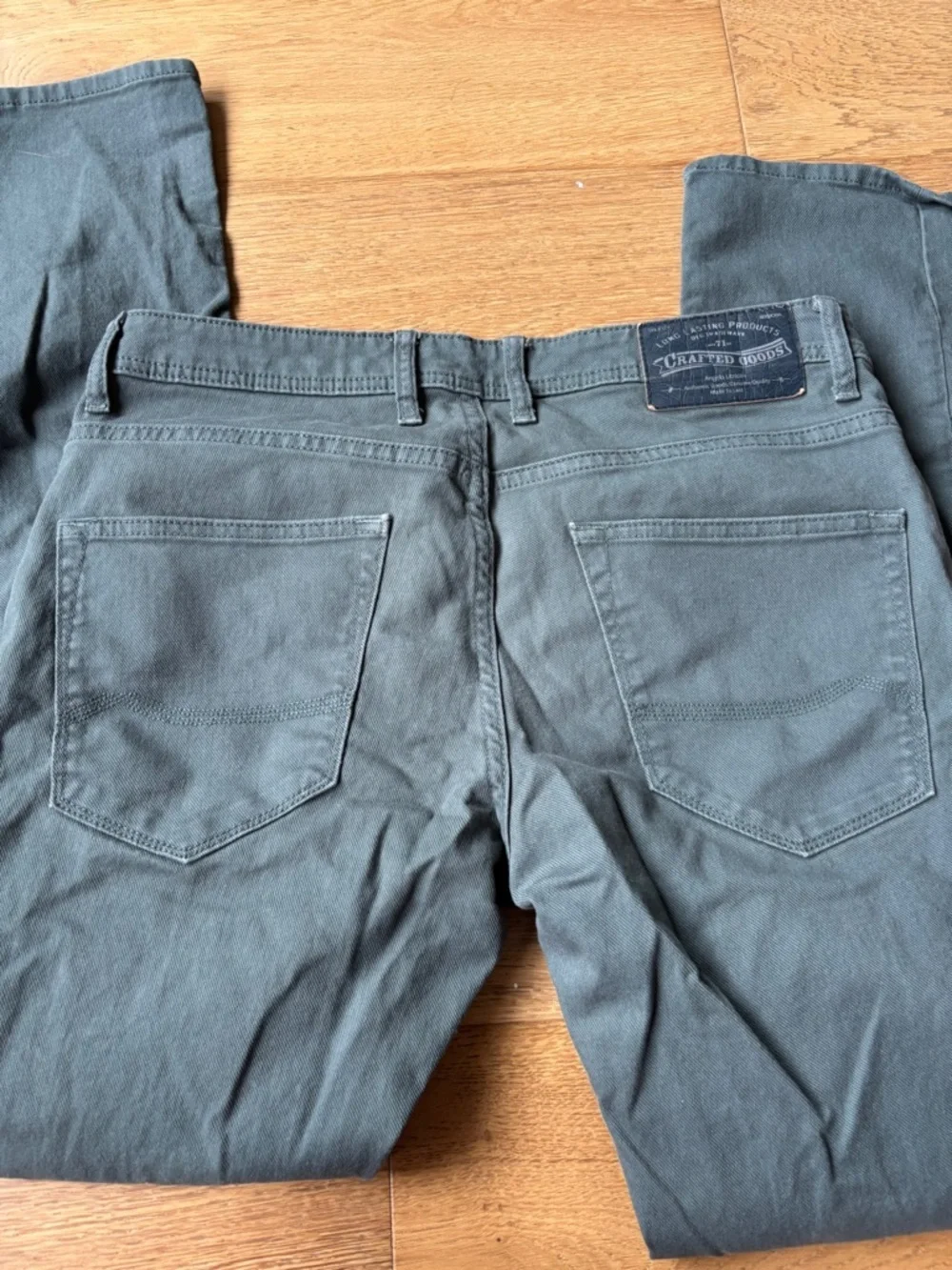 Angelo Litrico slim fit jeans 34/32 green/gray